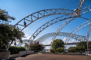 Memphis, TN, ABD - 5 Eylül 2022 Rock n Roll 'un doğduğu yer olarak bilinen şehir