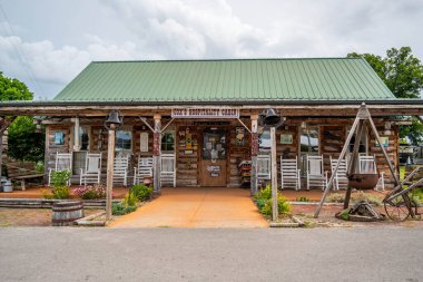 Memphis, TN, ABD - 18 Haziran 2022: The Fiddlers Grove Tarihi Köy