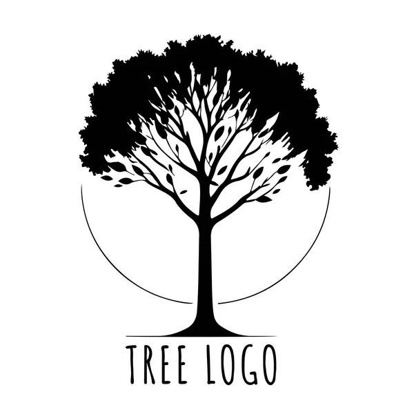 Baum Icon Konzept Eines Stilisierten Baumes Mit Blättern Eignet Sich — Stockvektor