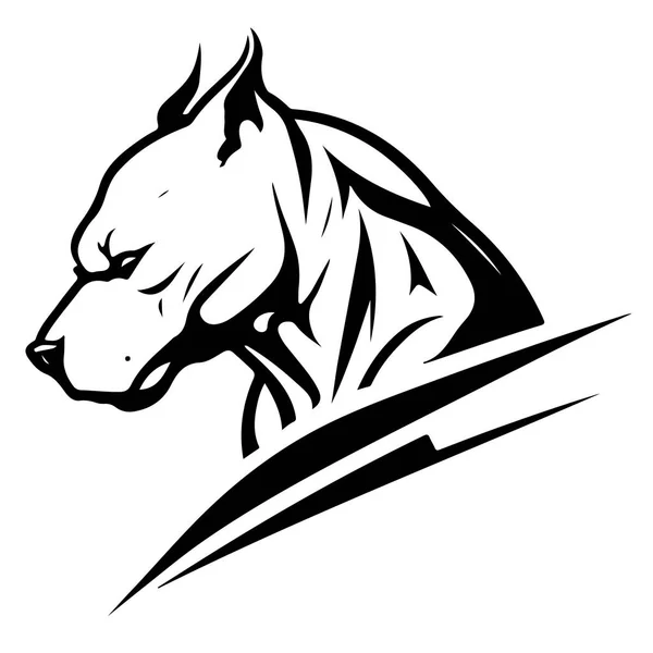 Шаблон Вектора Рисунка Логотипа Собаки — стоковый вектор
