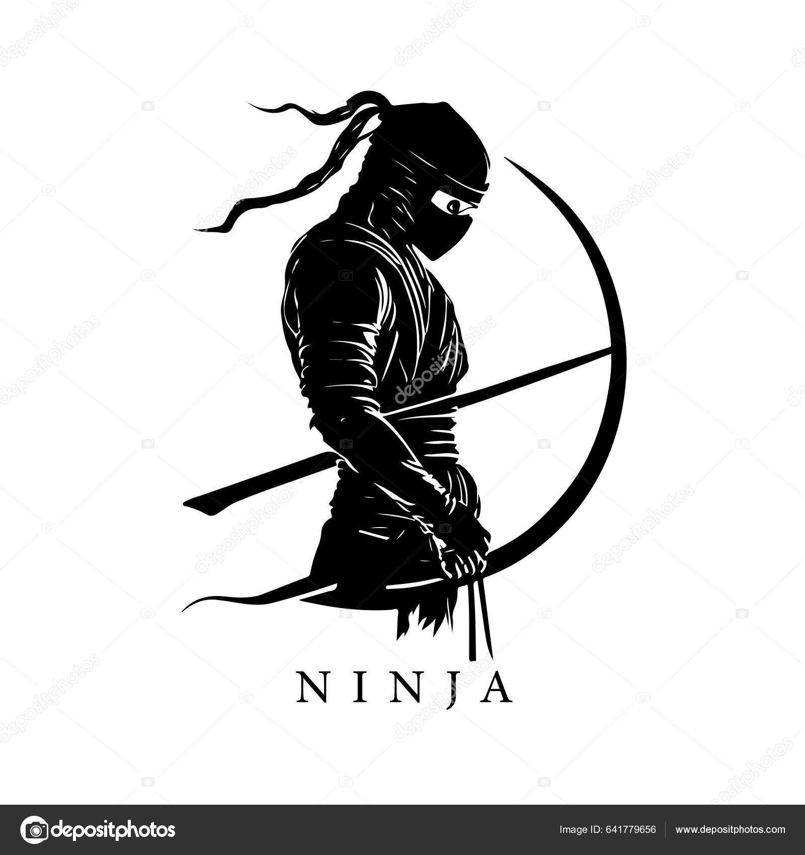 logotipo da mascote do guerreiro do gato ninja. ilustração vetorial de  guerreiro ninja. ilustração de mascote do logotipo ninja. 12658087 Vetor no  Vecteezy