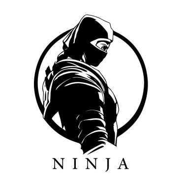  Ninja mascot logo vector template, Creative Ninja logo design concepts