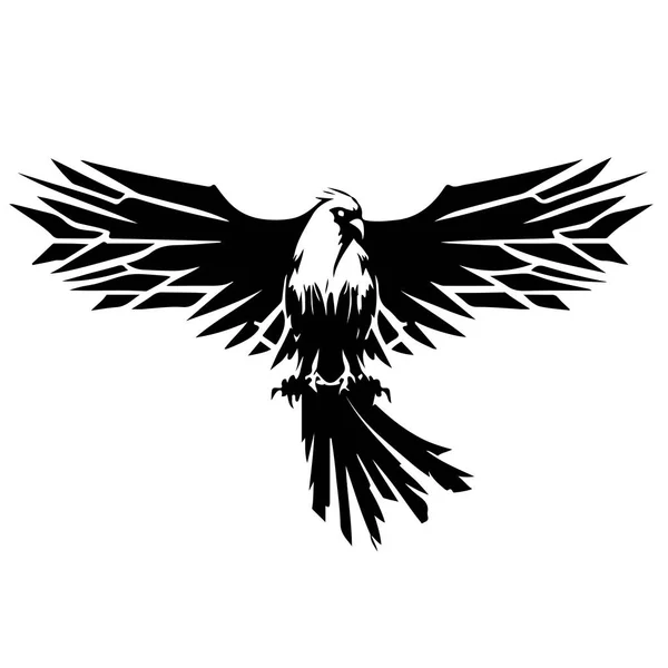 イーグル上昇翼ロゴデザインベクトルテンプレート 企業紋章ファルコンフェニックスホーク鳥のロゴタイプのコンセプトアイコン ベクターイラスト — ストックベクタ
