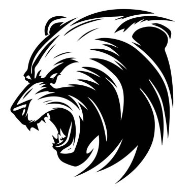  Bear illustration vector drawing. Vector illustration