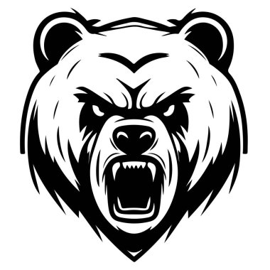  Bear illustration vector drawing. Vector illustration