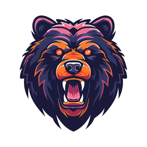 stock vector Modern professional grizzly bear logo for a sport team. Good for t-shirt print design