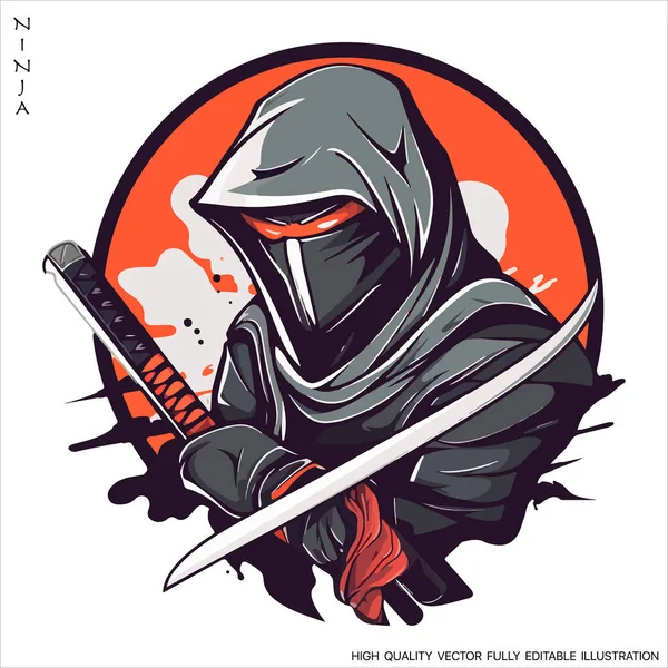 Logótipo Bonito Da Mascote Ninja PNG , Ninja Clipart, Logo, ícones