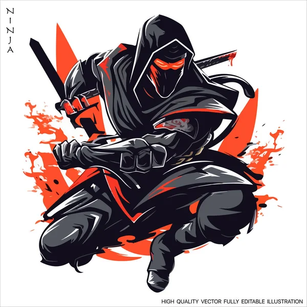 logotipo da mascote do guerreiro do gato ninja. ilustração vetorial de  guerreiro ninja. ilustração de mascote do logotipo ninja. 12658087 Vetor no  Vecteezy