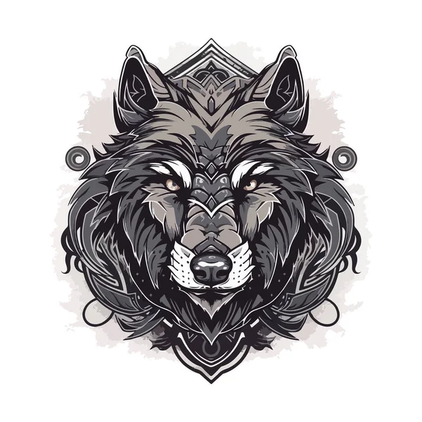 Wolves Mascot Esport Logo Character Design Wolf Gaming Sport Vector — Stock Vector
