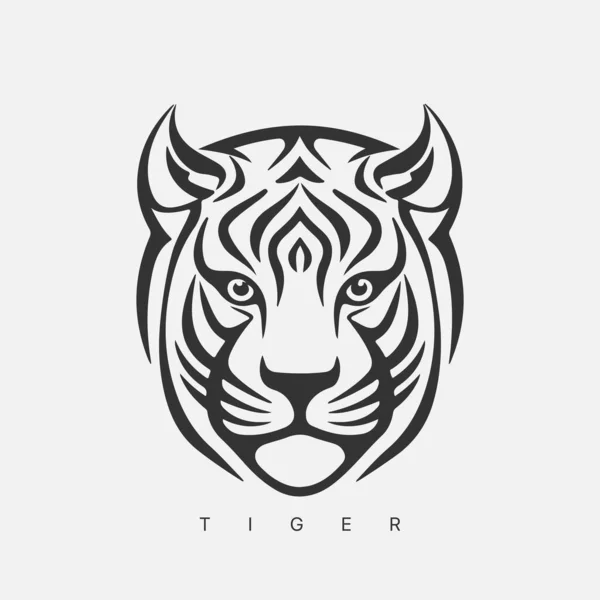Plantilla Logotipo Tigre Vector Abstracto Moderno — Vector de stock