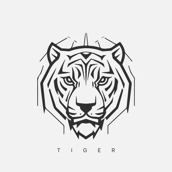 Nowoczesny Abstrakcyjny Wzór Logo Wektora Tygrysa — Wektor stockowy