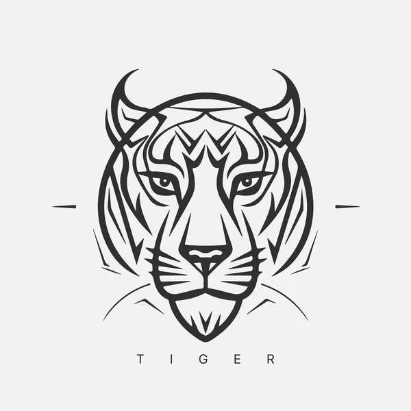 Modern Abstrakt Vektor Tiger Logotyp Mall — Stock vektor