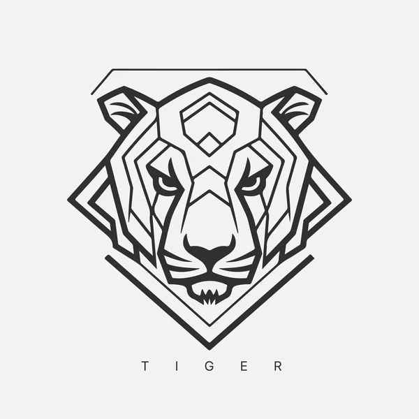 Modern Abstrakt Vektor Tiger Logotyp Mall — Stock vektor