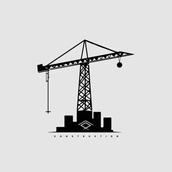 Moderne Abstrakte Vektor Konstruktion Firmenlogo Vorlage Logotyp Für Bauunternehmer — Stockvektor
