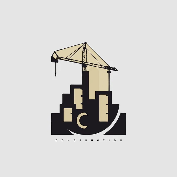 Modelo Logotipo Empresa Construção Vetor Abstrato Moderno Logotipo Para Construtor — Vetor de Stock