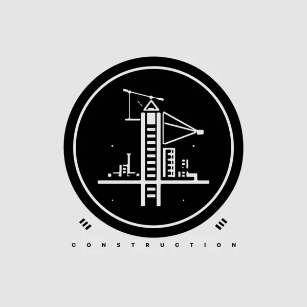 Nowoczesny Abstrakcyjny Szablon Logo Firmy Budowlanej Wektorowej Identyfikator Budowniczego — Wektor stockowy