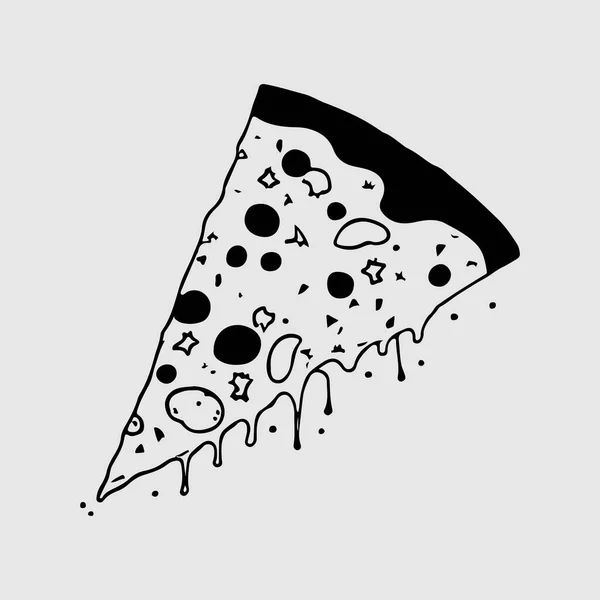 Сучасний Абстрактний Векторний Шаблон Логотипу Піци Піца Ілюстрація — стоковий вектор