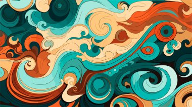 Soyut güzel renkli vektör desenleri. Kusursuz desen arkaplanı