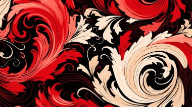 Soyut güzel renkli vektör damaske desenleri. Kusursuz damaske desen arkaplanı