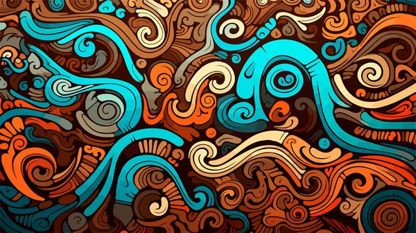 抽象的な美しい色のベクトルパターン シームレスなパターンの背景 — ストックベクタ