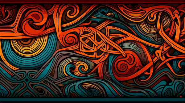 Abstract Beautiful Colored Vector Celtic Knot Patterns Seamless Celtic Knot — Stock Vector
