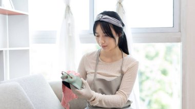 Ev hanımları eşyaları, masaları, sandalyeleri, vitrinleri ve camları silmek için havlu kullanırlar, büyük temizlik, ev işi, günlük rutin, mikropları, kirleri ve derin lekeleri siler, hafta sonları temizlik yapar.