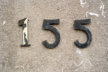 Eski metal, el yapımı, 155 numaralı ev..