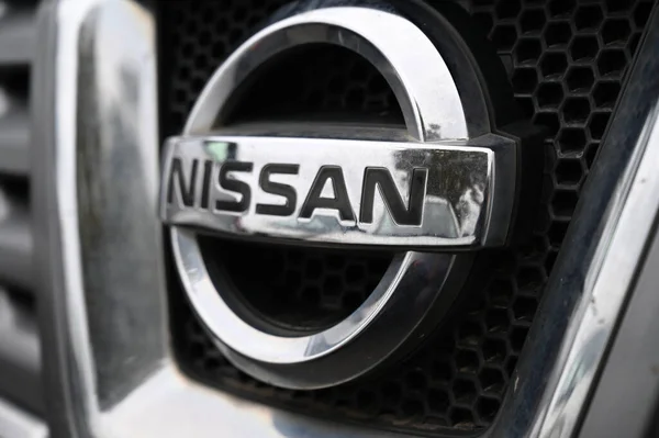 Nissan Car Logo Close — Stock Photo, Image