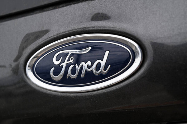 Ford car logo close up