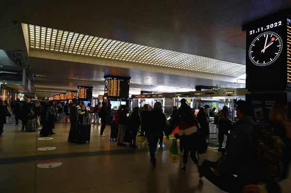 Beltéri Kilátás Róma Termini Station — Stock Fotó