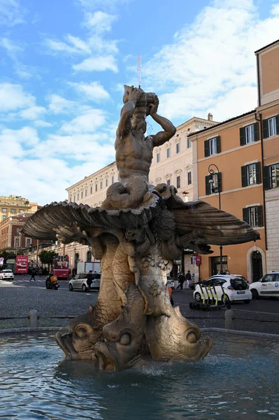 Der Triton Brunnen Von Gian Lorenzo Bernini Rom — Stockfoto