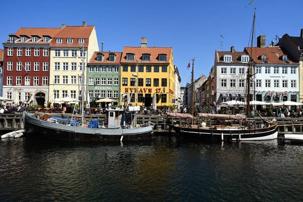Canal Nyhavn Avec Ses Maisons Colorées Ses Bateaux — Photo