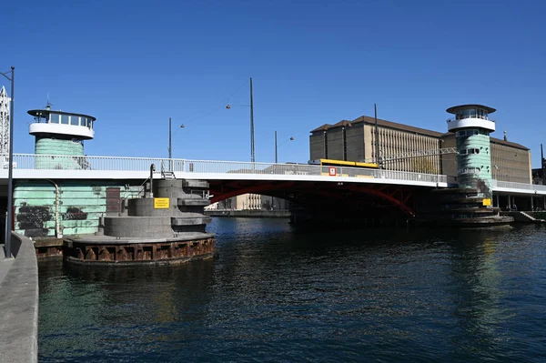 Мост Баскюле Соединяющий Острова Слотшольмен Амагер Городе Копли — стоковое фото