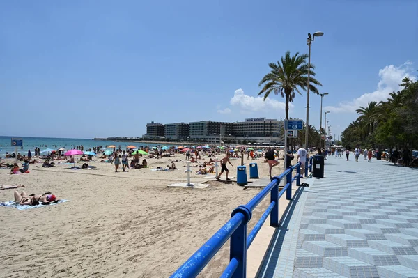 Gomiz Promenade Alicante Postiguet Beach Royalty Free Stock Images