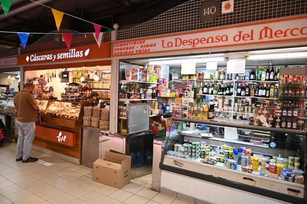 Alicante Nin Merkez Pazarında Alışveriş Müşteri — Stok fotoğraf