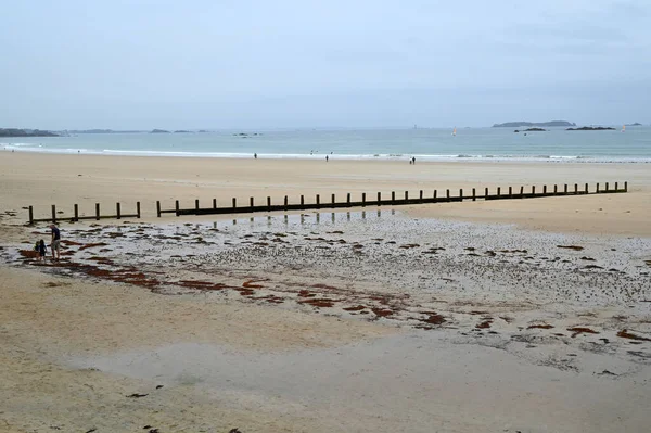 Plaża Hoguette Saint Malo — Zdjęcie stockowe