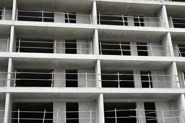 Vannes Şehrinde Inşaat Halindeki Bir Binanın Cephesi — Stok fotoğraf
