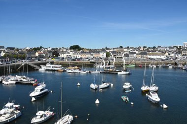 Brittany 'deki Concarneau marinası.