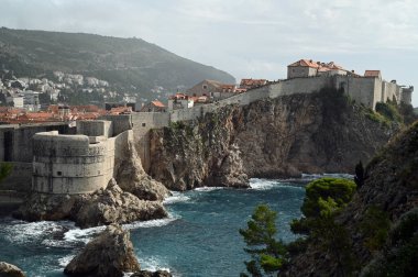 Adriyatik Denizi 'ne bakan Dubrovnik' teki Bokar Kalesi 