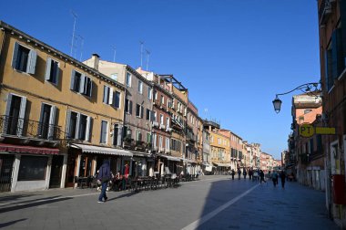 Venedik Via Garibaldi Barları ve restoranları ile