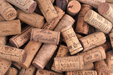 Fransız şarap şişelerinin tıpası.
