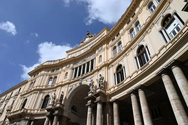 stock image Entrance to the Umberto I gallery seen from Vittorio Emanuele III street 