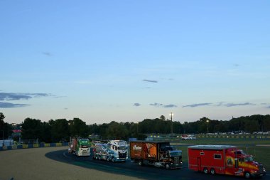 Truck parade on the circuit during the 24 Hours of Le Mans