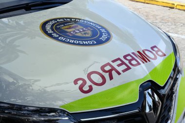 Cadiz ilinin itfaiye birliğinden bir aracın ayrıntıları.