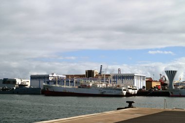 Çin kargo gemileri Las Palmas de Gran Canaria limanına yanaştı