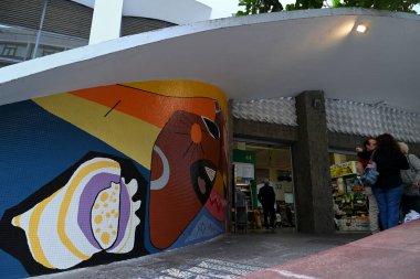 Las Palmas de Gran Canaria 'nın merkez pazarına giriş