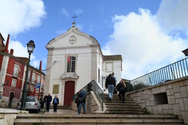 Lizbon 'un Alfama bölgesindeki Santa Luzia Kilisesi.