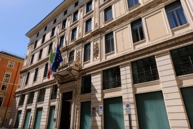 Palazzo Aldobrandini Chigi 'nin cephesi, Roma' daki İtalya Bakanlar Kurulu Başkanlığı koltuğu.