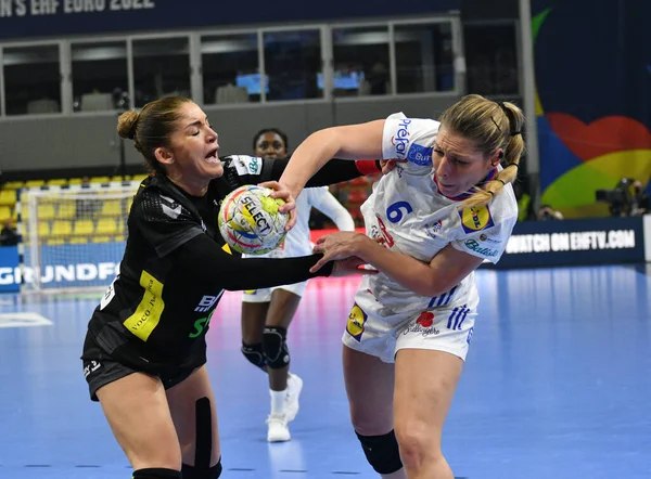 Balonmano Femenino Campeonato Europa 2022 Partido Del Grupo Principal Entre Imagen De Stock