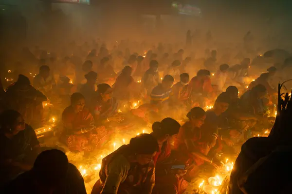 Нараянандж Дакка Бангладеш Листопада 2022 Року Відступники Які Пропонують Молитви — стокове фото